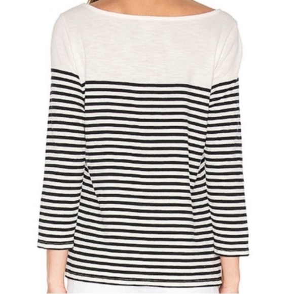 SOFT JOIE Striped 3/4 Sleeve ‘Mi Amour’ Top SZ XS sailor core - Picture 4 of 8